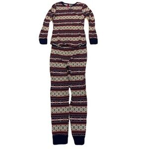 La Senza Fair Isle Thermal Pajama Set - Size M